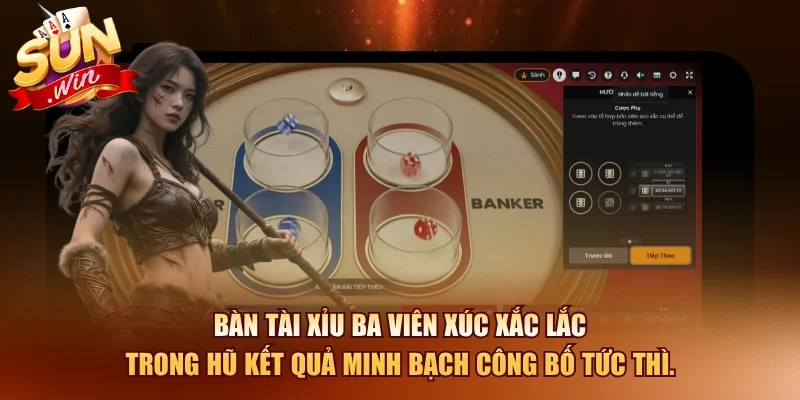 Tài Xỉu SUNWIN – Cách Chơi Tài Xỉu Luôn Thắng 2026 2 Sunwin Bàn tài xỉu ba viên xúc xắc lắc trong hũ kết quả minh bạch công bố tức thì.