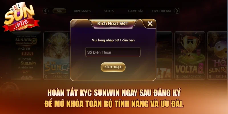Đăng Ký SUNWIN – Tạo Tài Khoản Game Bài Nhanh Nhất 2026 4 Sunwin Hoàn tất KYC SUNWIN ngay sau đăng ký để mở khóa toàn bộ tính năng và ưu đãi.
