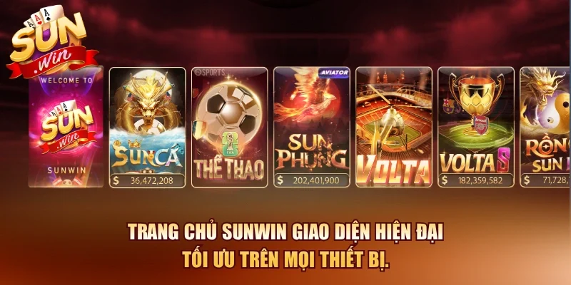 Sunwin - Link Dowload Sunwin APK/IOS Chính Thức 2026 15 Sunwin Trang chủ Sunwin giao diện hiện đại tối ưu trên mọi thiết bị.